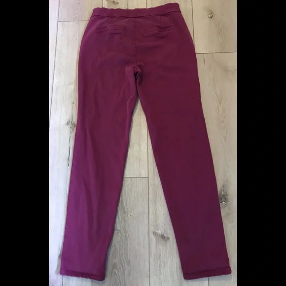 Lila Ryan Pants Size 6 Plum Stretch - Picture 3 of 3